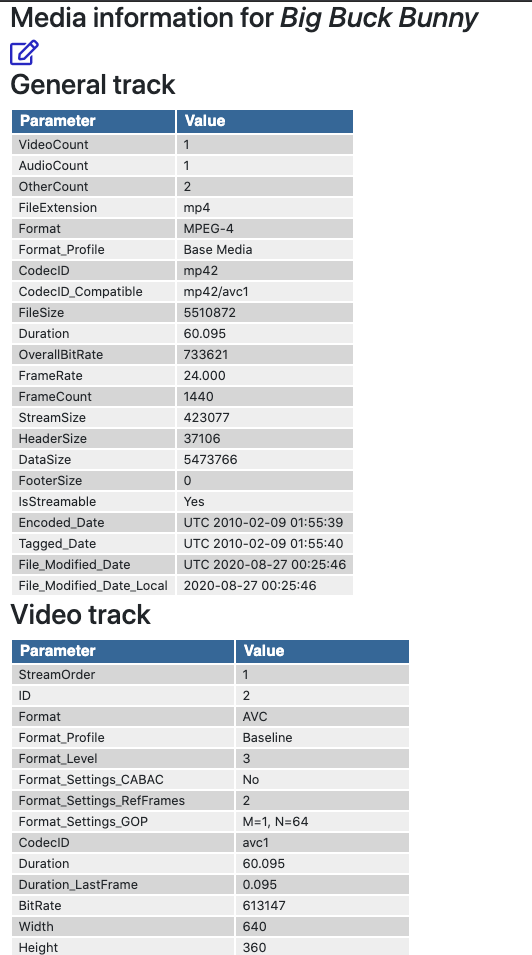 mediainfo